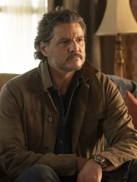 The Last of Us S02 Pedro Pascal Brown Jacket Back