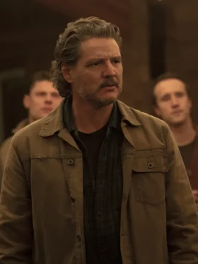 The Last of Us S02 Pedro Pascal Brown Cotton Jacket