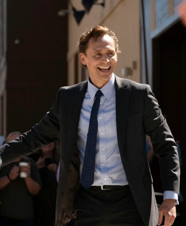 The Life of Chuck 2025 Tom Hiddleston Black Blazer Side
