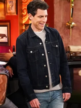 The Neighborhood S07 Max Greenfield Blue Denim Jacket