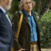 The Penguin Lessons 2025 Steve Coogan Suede Leather Blazer Side