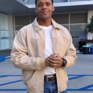 The Rookie S07 Deric Augustine Bomber Jacket Side