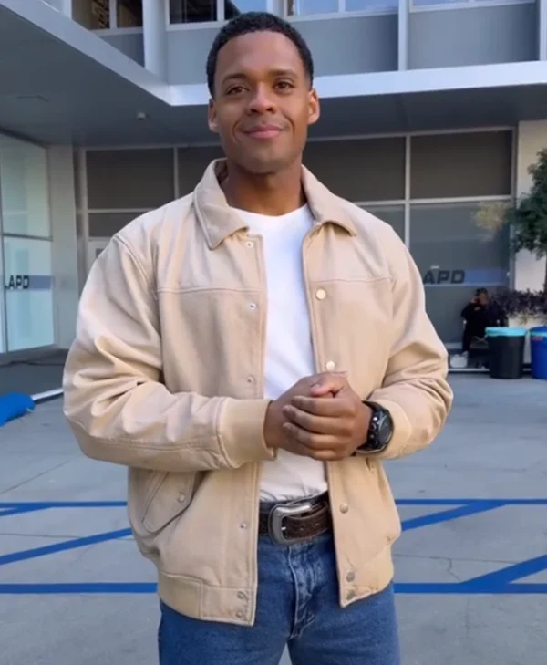 The Rookie S07 Deric Augustine Bomber Jacket Side