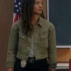 The Rookie S07 Mekia Cox Green Denim Jacket Side