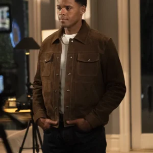 The Rookie S07 Miles Penn Brown Suede Leather Jacket Side