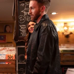 The Rookie S07 Zander Hawley Black Leather Jacket Side