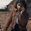 The Stolen Girl S01 Ambika Mod Brown Jacket Side