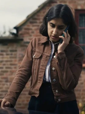 The Stolen Girl S01 Ambika Mod Brown Jacket Side