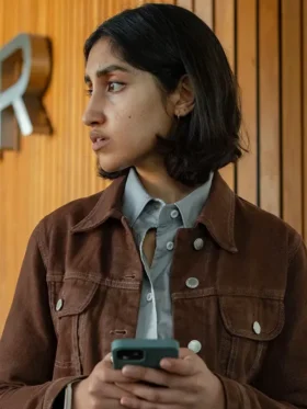 The Stolen Girl S01 Ambika Mod Brown Jacket Back