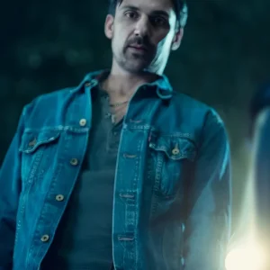The Thursday Murder Club 2025 Henry Lloyd-Hughes Denim Jacket
