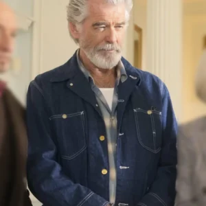 The Thursday Murder Club Pierce Brosnan Denim Jacket