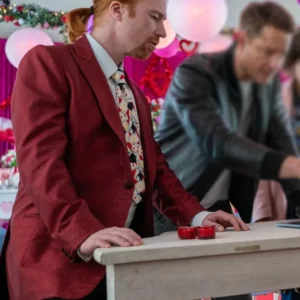 Tracker S02 Garrett Quirk Red Blazer Back