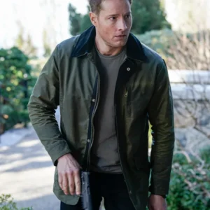 Tracker S02 Justin Hartley Green Cotton Jacket Side