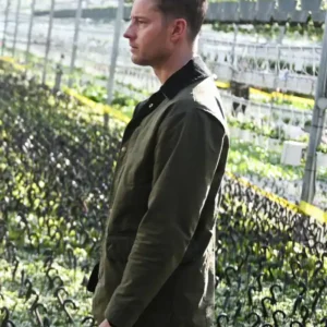 Tracker S02 Justin Hartley Green Cotton Jacket Front