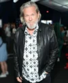 Tron Ares 2025 Jeff Bridges Black Leather Jacket Side