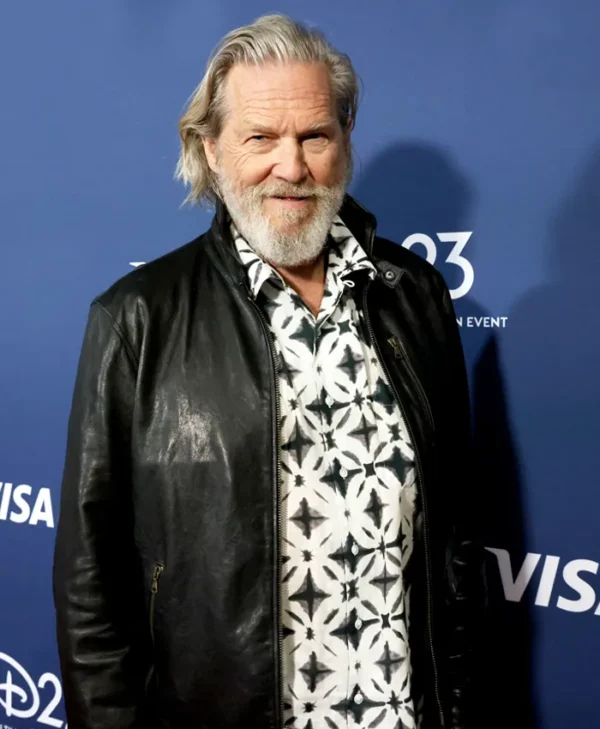 Tron Ares 2025 Jeff Bridges Black Leather Jacket