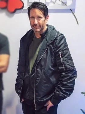 Tron Ares 2025 Trent Reznor Black Jacket Side