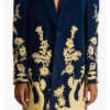 WWE Seth Rollins RAW Golden Peacock Long Coat front