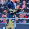 WWE Seth Rollins RAW Golden Peacock Long Coat right