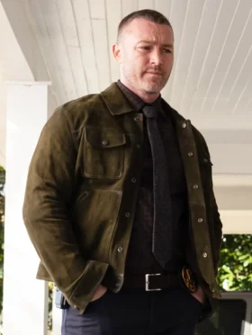 Will Trent S03 Michael Ormewood Suede Leather Jacket
