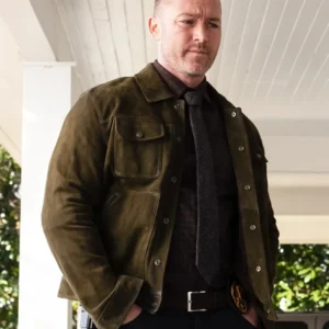 Will Trent S03 Michael Ormewood Suede Leather Jacket