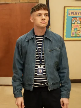 Abbott Elementary S04 Chris Perfetti Blue Denim Jacket