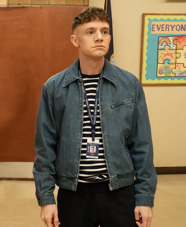Abbott Elementary S04 Chris Perfetti Blue Denim Jacket