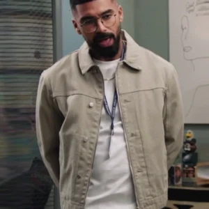 Abbott Elementary S04 Matthew Law Cotton Jacket Side