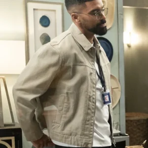 Abbott Elementary S04 Matthew Law Cotton Jacket Back