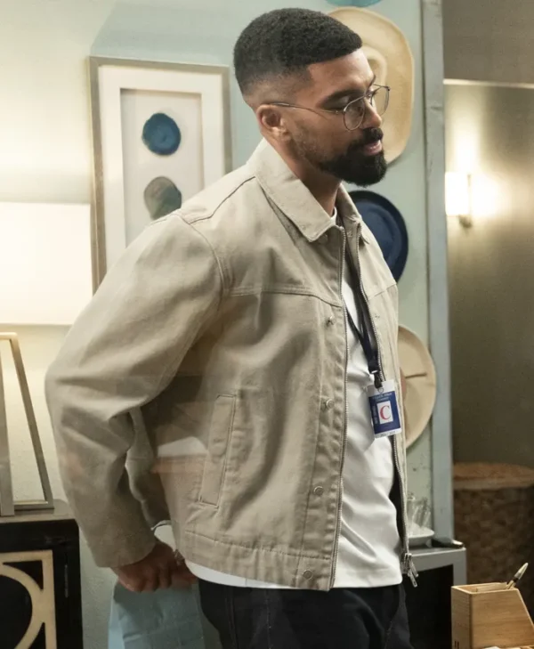 Abbott Elementary S04 Matthew Law Cotton Jacket Back