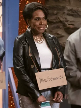 Abbott Elementary S04 Sheryl Lee Ralph Leather Blazer