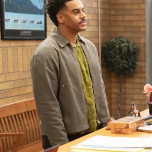 Abbott Elementary S04 Zack Fox Grey Jacket Side