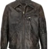 Alert Missing Persons Unit S03 Scott Caan Distressed Leather Jacket