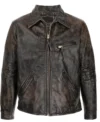Alert Missing Persons Unit S03 Scott Caan Distressed Leather Jacket