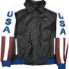 American Flag Vintage Leather Jacket