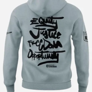 Antonio Pierce Be A Change Maker Raiders Hoodie Back