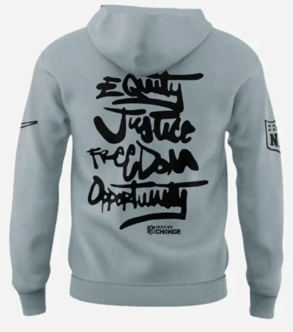 Antonio Pierce Be A Change Maker Raiders Hoodie Back