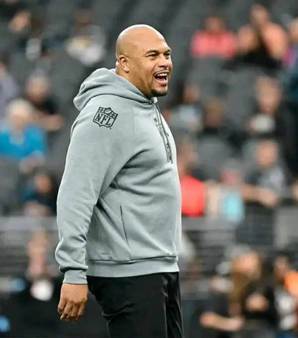 Antonio Pierce Be A Change Maker Raiders Hoodie Side Look