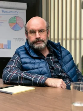 Bad Thoughts S01 Tom Segura Blue Puffer Vest Side