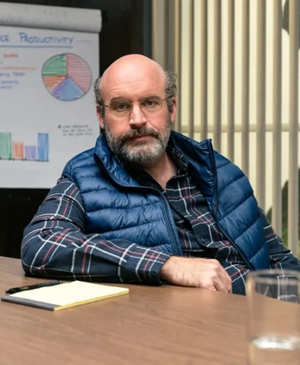 Bad Thoughts S01 Tom Segura Blue Puffer Vest Side