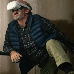 Bad Thoughts S01 Tom Segura Blue Puffer Vest