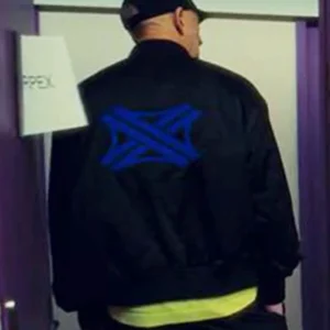 Banger 2025 Vincent Cassel Black Bomber Jacket