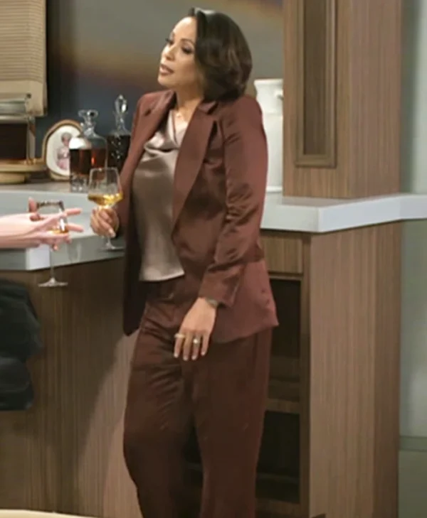 Beyond the Gates S01 Daphnee Duplaix Brown Suit Side