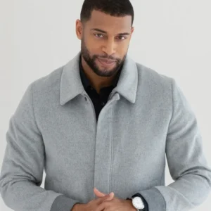 Beyond the Gates S01 Martin Richardson Grey Bomber Jacket Side