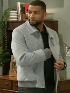 Beyond the Gates S01 Martin Richardson Grey Bomber Jacket