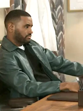 Beyond the Gates S01 Sean Freeman Green Leather Jacket