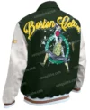 Boston Celtics Varsity Letterman Wool Jacket Back Look