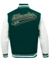 Buy Classic Rib Milwaukee Bucks Script Tail Varsity Jacket on sale
