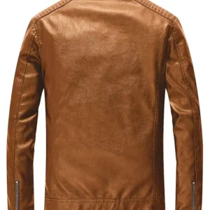 Buy Slim Fit Cafe Racer Motorcycle Leather Jacket