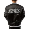 Buy Starter Los Angeles Kings Satin Black Full-Snap Jacket